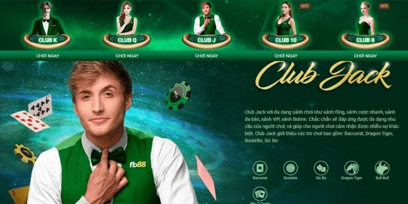 Những sảnh game điển hình khi giới thiệu FB88